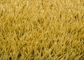 40mm gelbes braunfarbiges gefälschtes Gras für Patio-Dachspitzen-Balkone
