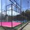20mx10m blauer rosa schwarzer Padel Tennisplatz Padel-Gericht im Freien