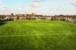 PET 50mm Fußball-künstliches Gras-künstlicher Rasen-Fußballplatz