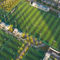 Fußball-Landschaftsübungsgrün-Gras-synthetischer Rasen-künstliches Gras